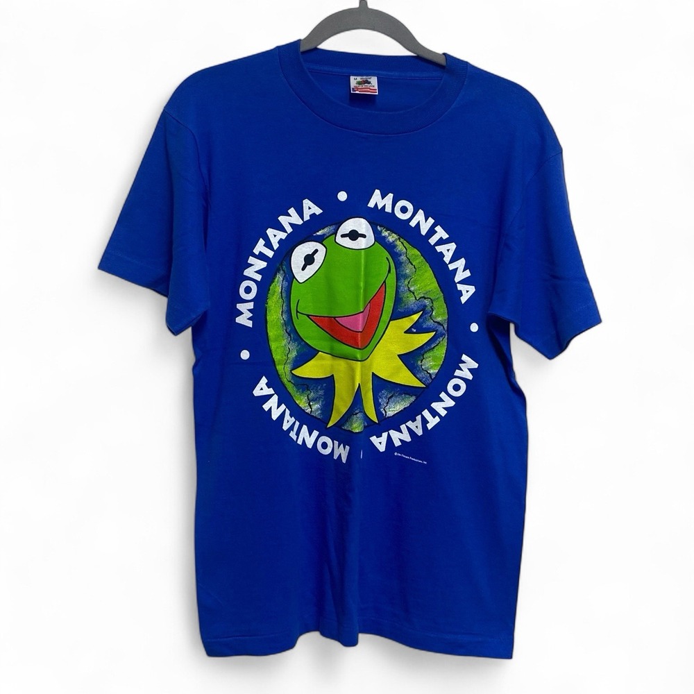 Vintage Kermit The Frog MONTANA Souvenir T Shirt Single‎ Stitch Made in USA JHP